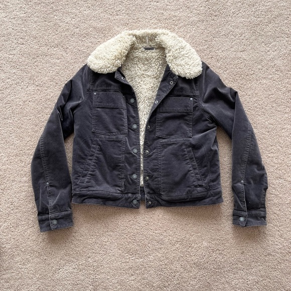 Free People Faux Fur Collared Jacket - Picture 1 of 4